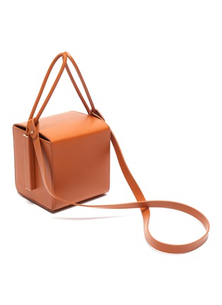 Detail View - Click To Enlarge - ROKSANDA - Leather top handle box bag