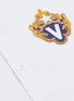  - VERSACE - Logo crest appliqué shirt