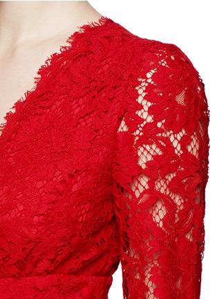 Detail View - Click To Enlarge - - - V-neck lace skater dress