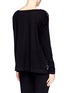 Back View - Click To Enlarge - - - Carnation print silk front cashmere sweater