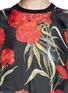 Detail View - Click To Enlarge - - - Carnation print silk front sleeveless top