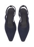 Detail View - Click To Enlarge - ROSETTA GETTY - Suede slingback flats