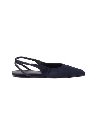 Main View - Click To Enlarge - ROSETTA GETTY - Suede slingback flats