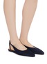 Figure View - Click To Enlarge - ROSETTA GETTY - Suede slingback flats