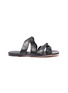 Main View - Click To Enlarge - ROSETTA GETTY - 'Twist' leather band slide sandals