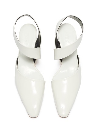 Detail View - Click To Enlarge - ROSETTA GETTY - Ankle strap patent leather pumps