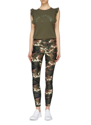 Figure View - Click To Enlarge - THE UPSIDE - 'Camo' print yoga pants
