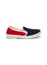 Main View - Click To Enlarge - RIVIERAS - 'TDM 10°' colourblock canvas kids skate slip-ons