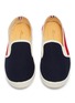Figure View - Click To Enlarge - RIVIERAS - 'TDM 10°' colourblock canvas kids skate slip-ons