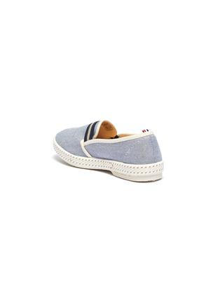 Detail View - Click To Enlarge - RIVIERAS - 'College' elastic band canvas kids skate slip-ons