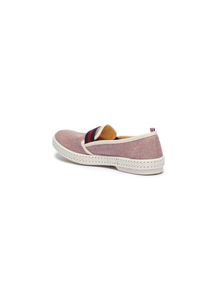 Detail View - Click To Enlarge - RIVIERAS - 'College' elastic band canvas kids skate slip-ons