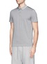Front View - Click To Enlarge - THEORY - 'Stinson' grosgrain shoulder jacquard polo shirt