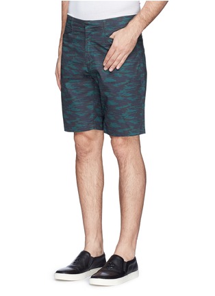 Front View - Click To Enlarge - THEORY - 'Kores' camouflage shorts