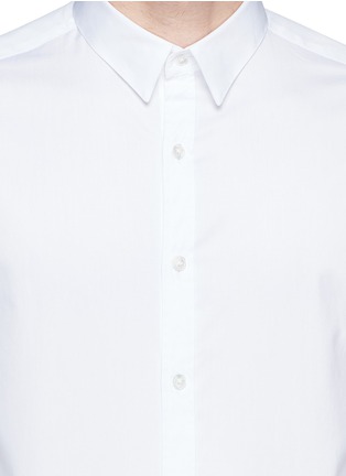 Detail View - Click To Enlarge - THEORY - 'Zack' cotton piqué shirt