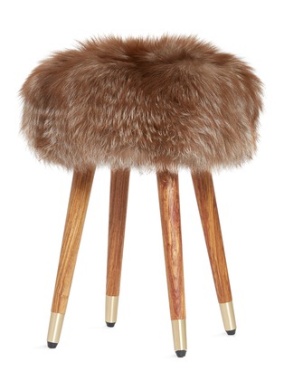  - KRUF - Onyx fox fur stool