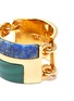 Detail View - Click To Enlarge - W. BRITT - Malachite lapis link silver ring