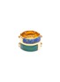 Main View - Click To Enlarge - W. BRITT - Malachite lapis link silver ring