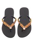 Detail View - Click To Enlarge - UZURII - 'Illusion Pink' crystal PVC thong sandals