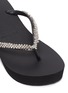 Detail View - Click To Enlarge - UZURII - 'Classic' strass PVC wedge thong sandals
