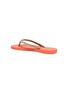  - UZURII - 'Colorful Classic' crystal metallic PVC thong sandals