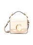 Main View - Click To Enlarge - CHLOÉ - 'Chloé C' mini croc embossed leather top handle bag