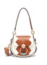 Main View - Click To Enlarge - CHLOÉ - 'Tess' ring baroque debossed small colourblock leather shoulder bag
