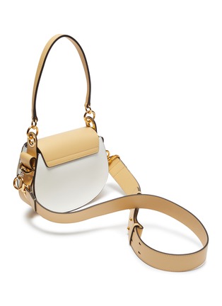 Detail View - Click To Enlarge - CHLOÉ - 'Tess' ring horse embroidered small shoulder bag