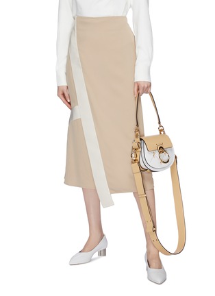 Front View - Click To Enlarge - CHLOÉ - 'Tess' ring horse embroidered small shoulder bag