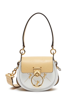 Main View - Click To Enlarge - CHLOÉ - 'Tess' ring horse embroidered small shoulder bag