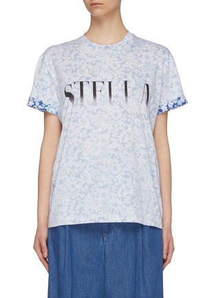 Main View - Click To Enlarge - STELLA MCCARTNEY - Logo floral print T-shirt