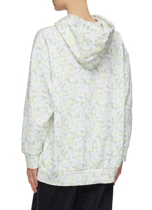 Back View - Click To Enlarge - STELLA MCCARTNEY - Logo floral print hoodie