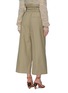 Back View - Click To Enlarge - STELLA MCCARTNEY - Belted pleated paperbag culottes