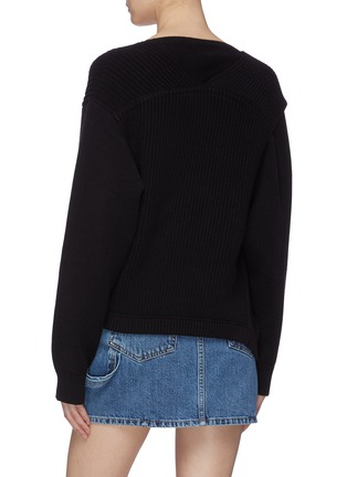 Back View - Click To Enlarge - T BY ALEXANDER WANG - 'Utility' V-neck sweater