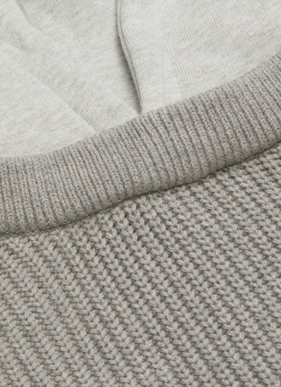  - T BY ALEXANDER WANG - 'Utility' rib knit hooded sweater