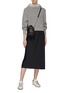 Figure View - Click To Enlarge - T BY ALEXANDER WANG - 'Utility' rib knit hooded sweater