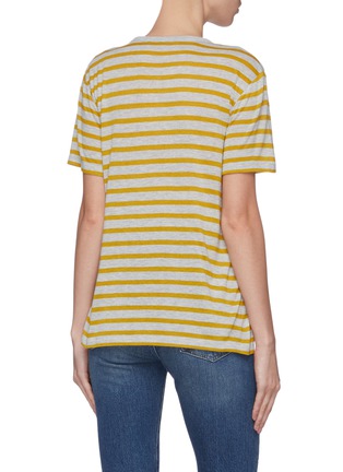 Back View - Click To Enlarge - T BY ALEXANDER WANG - Chest pocket stripe T-shirt