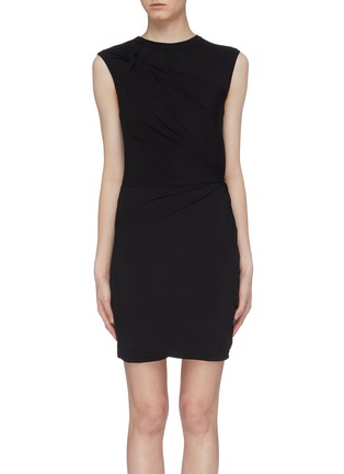 Main View - Click To Enlarge - T BY ALEXANDER WANG - Twist crepe jersey sleeveless mini dress