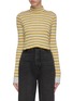 Main View - Click To Enlarge - T BY ALEXANDER WANG - Stripe mock neck long sleeve T-shirt