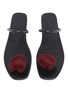 Detail View - Click To Enlarge - ALUMNAE - Fur pompom toe leather sandals