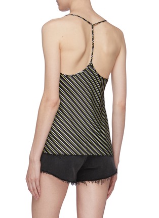 Back View - Click To Enlarge - T BY ALEXANDER WANG - 'Wash + Go' stripe racerback camisole top
