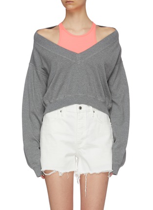 Main View - Click To Enlarge - T BY ALEXANDER WANG - Tank panel sweater