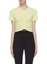 Main View - Click To Enlarge - T BY ALEXANDER WANG - 'Wash + Go' ruched cropped top