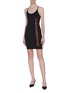 Figure View - Click To Enlarge - T BY ALEXANDER WANG - Logo print jersey racerback dress