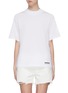 Main View - Click To Enlarge - T BY ALEXANDER WANG - 'Wash + Go' logo tag oversized T-shirt