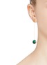 Front View - Click To Enlarge - OLIVIA YAO - 'Green Zeit' malachite drop earrings