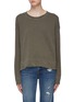 Main View - Click To Enlarge - JAMES PERSE - 'Vintage' garment dyed Supima® cotton cropped sweatshirt