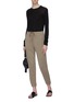 Figure View - Click To Enlarge - JAMES PERSE - Cotton-cashmere ribbed long sleeve T-shirt