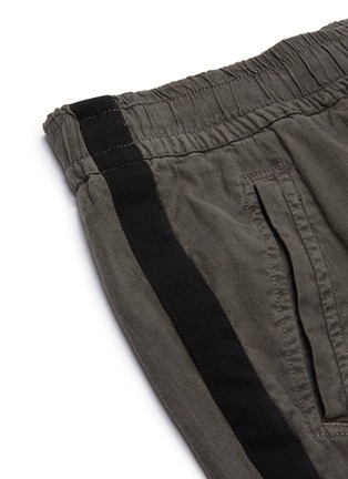  - JAMES PERSE - Stripe outseam cotton-linen jogging pants
