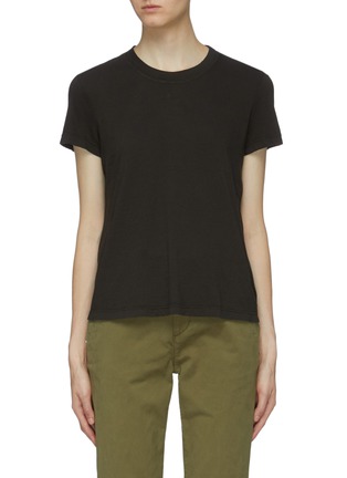 Main View - Click To Enlarge - JAMES PERSE - 'Vintage Little Boy' Supima® cotton cropped T-shirt