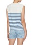Back View - Click To Enlarge - CURRENT/ELLIOTT - 'The Poolbay' chest pocket stripe tank top